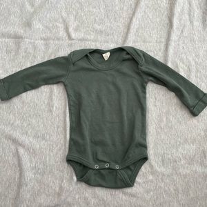 Kate Quinn long sleeve hunter green onesie